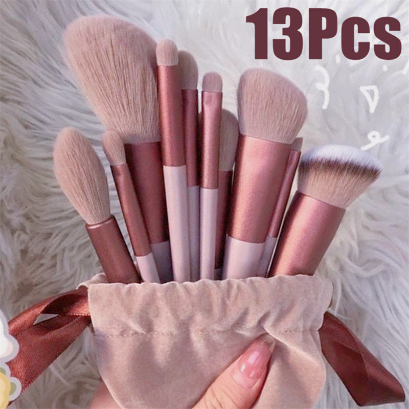 13Pcs Makeup Brush Set Make Up Concealer Brush Blush Powder Brush Eye Shadow Highlighter Foundation Brush Cosmetic Beauty Tools chicpolly