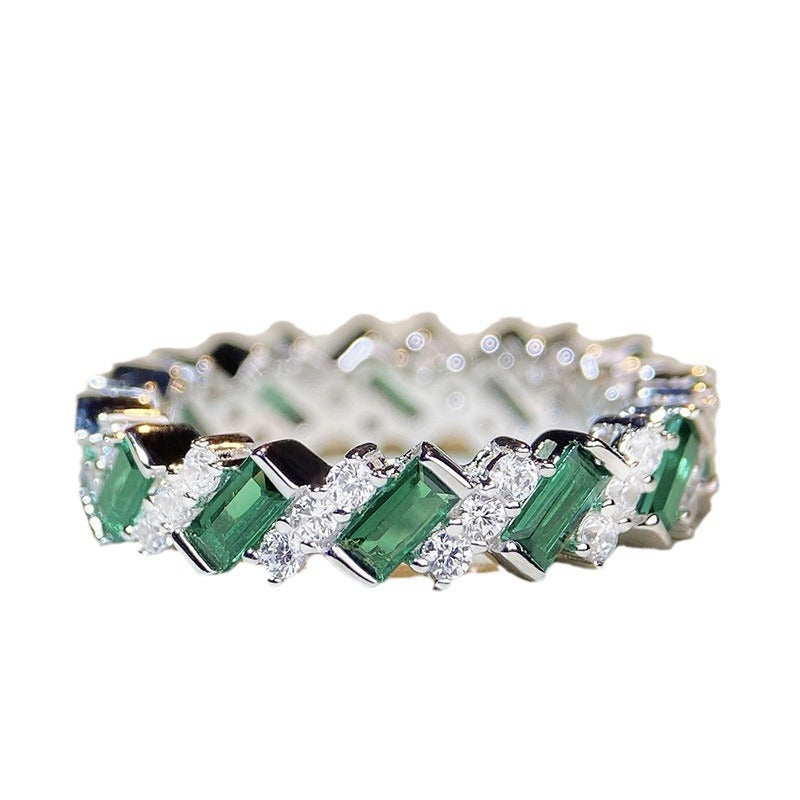Women's Geometric Zircon Ring Fashion chicpolly