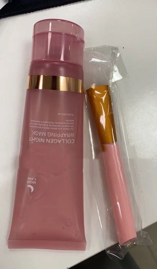 Face Night Mask Collagen Wrapping Mask Natural Ingredients Firming Elasticity & Hydration Anti-wrinkle For Skin Care chicpolly