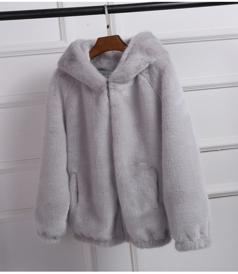 Hooded Coat Autumn Winter Long Sleeve chicpolly