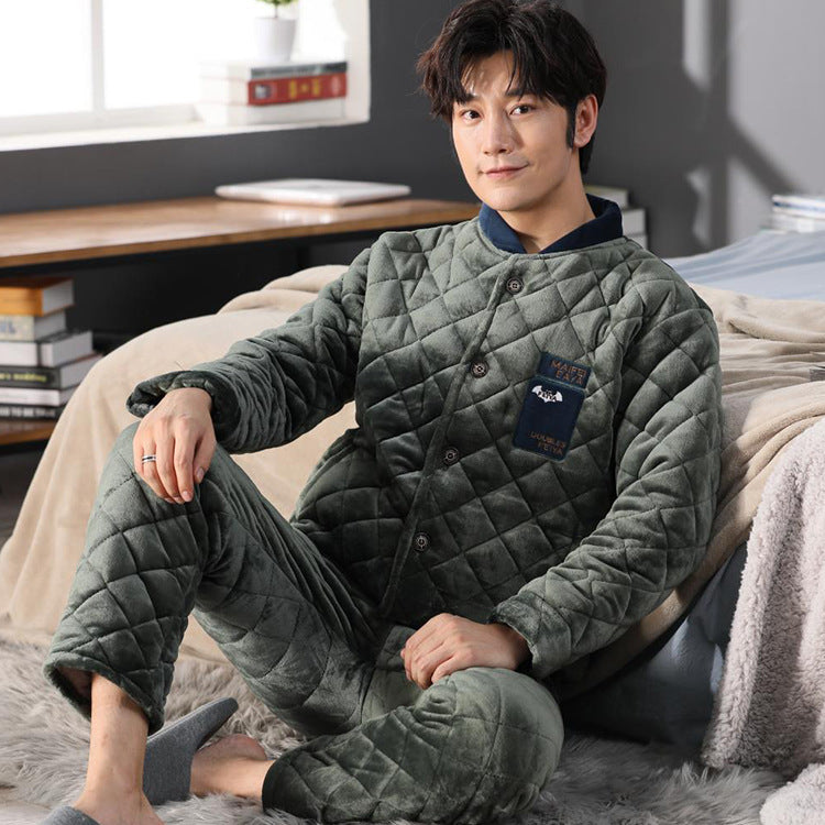Winter thick men's pajamas chicpolly