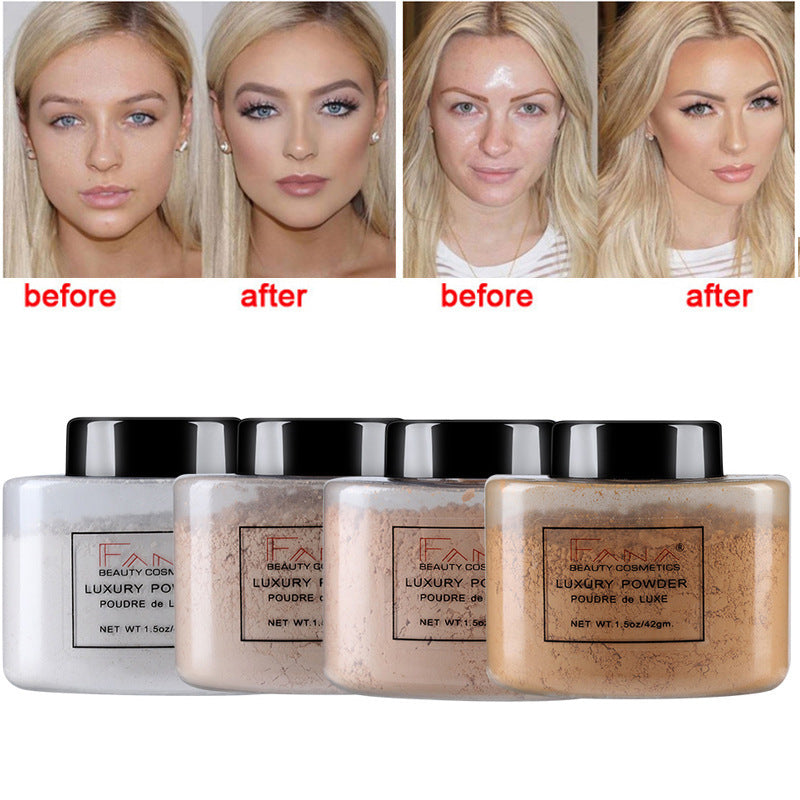 Face Foundation Powder Oil Control Contour Full CoverBanana Powder Translucent Mineral Makeup Base Matte Foundation Make Up chicpolly