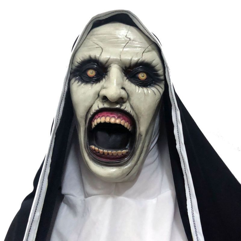 Halloween Scary Scary Nun Mask chicpolly