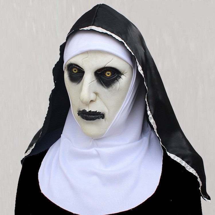 Halloween Scary Scary Nun Mask chicpolly