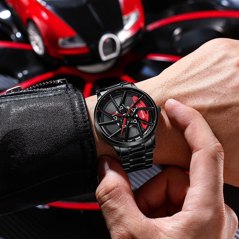 Hub Stereo Caliper Skeleton Dial Watch chicpolly