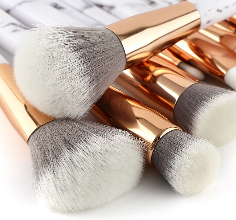 11 sets of marble makeup brush with makeup brush beauty makeup kit 11 makeup brush sets chicpolly
