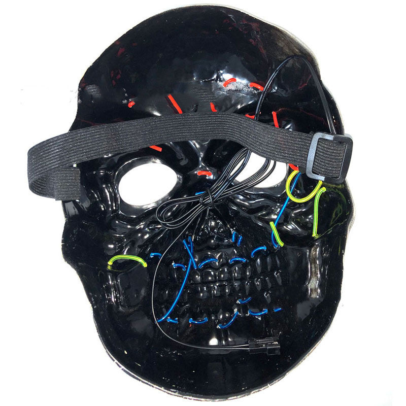Halloween skull LED glowing mask chicpolly