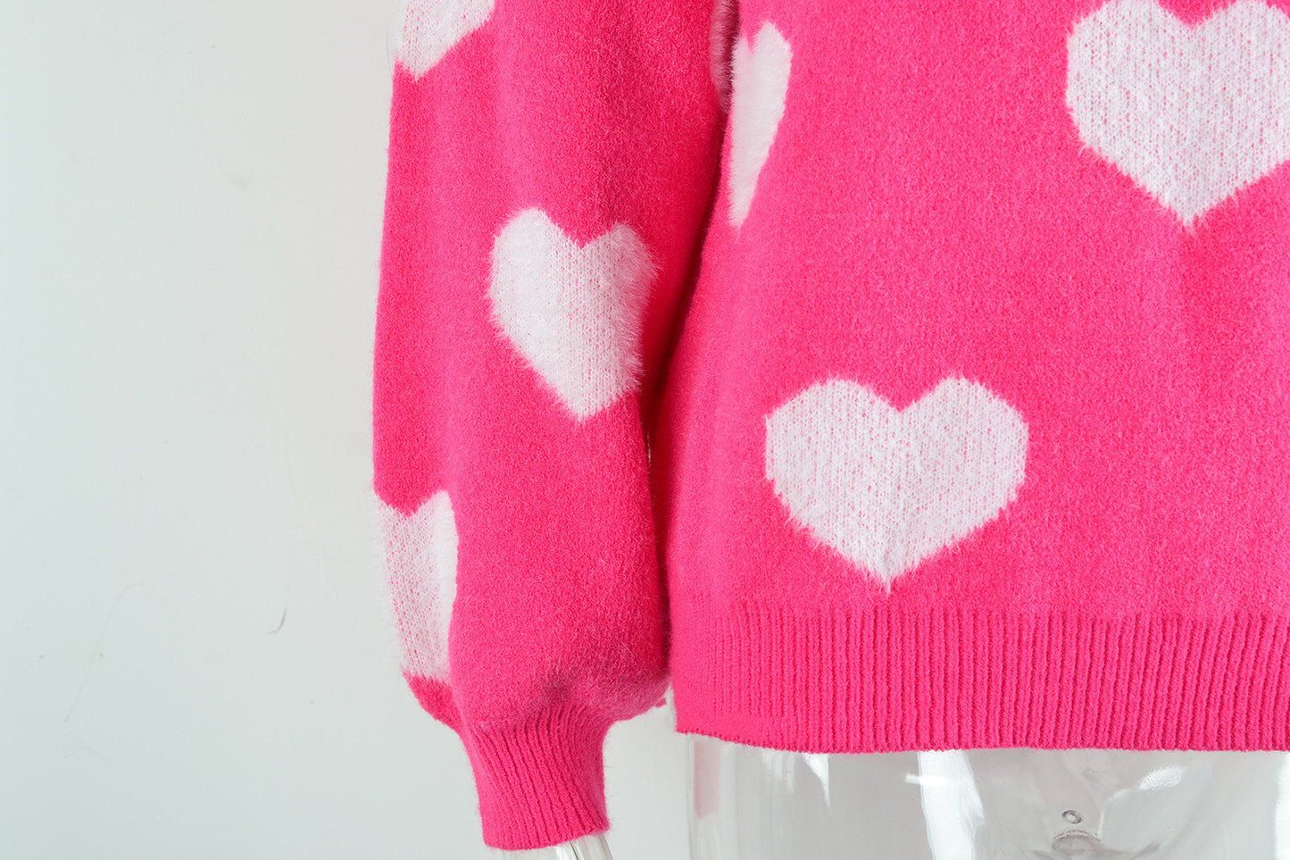 Women's Sweater Love Round Neck Pullover chicpolly