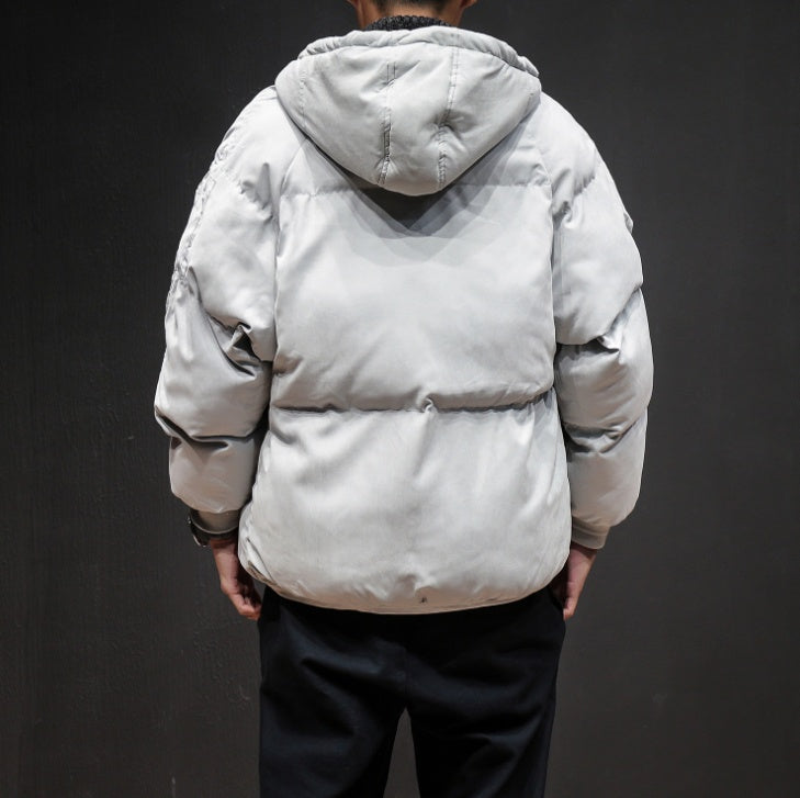 Winter New Coat Men's Korean Version Of The Couple Large Size Cotton Tweezers Youth Bread Clothes Cotton Men's Short Paragraph chicpolly