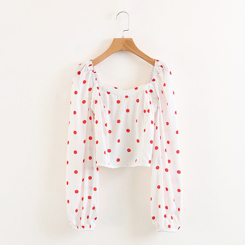 Long-sleeved shirt women look thin chicpolly