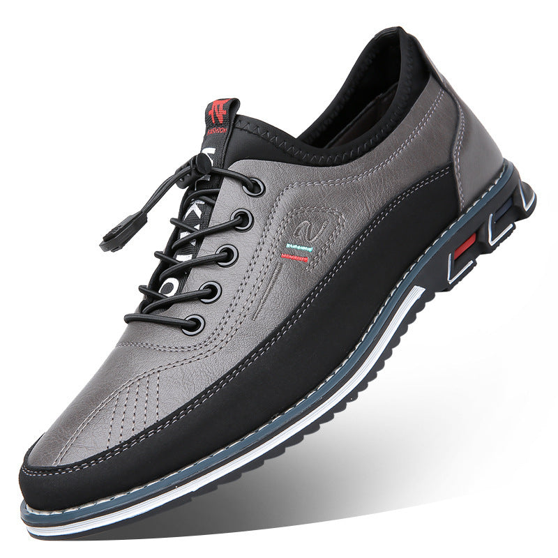 Genuine Leather Sports Comfortable And Non-slip Waterproof Leather Shoes Men's chicpolly