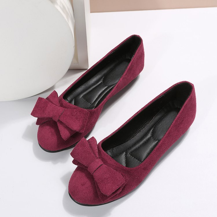 Fashion Bowknot Flats Shoes Casual Round Toe Loafers Cozy Shoes For Women chicpolly