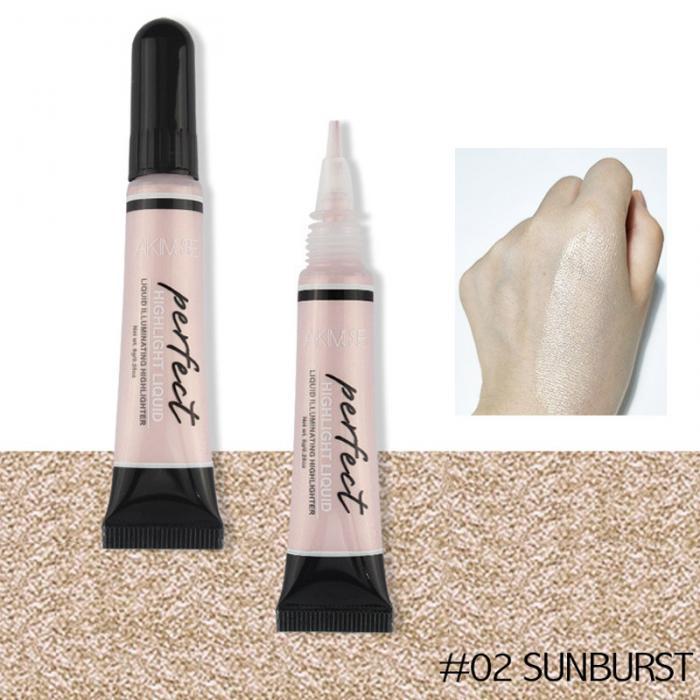 Liquid Foundation Shimmer Brightener Concealer Primer Base Contour Makeup Face Highlighter Cream chicpolly