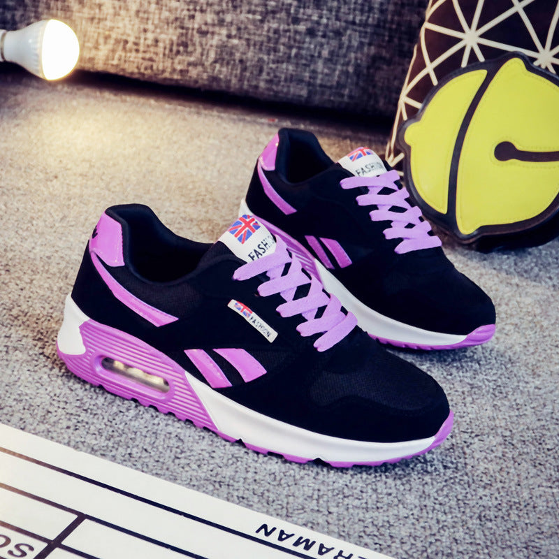 Air cushion mesh platform running shoes for women chicpolly