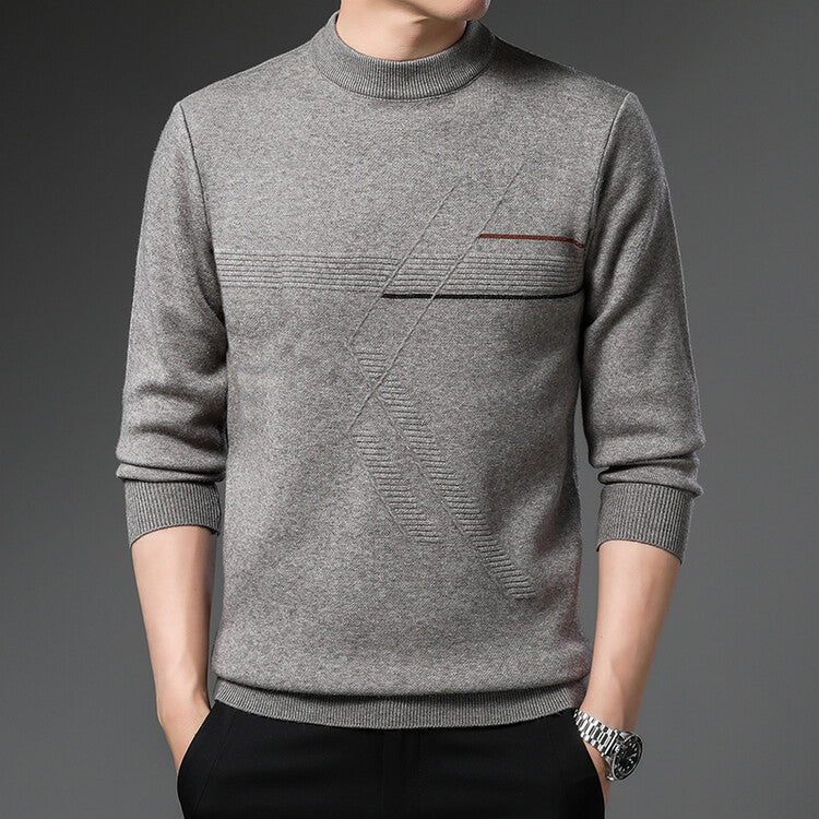 Thickened Sweater Men's Round Neck Loose Casual chicpolly