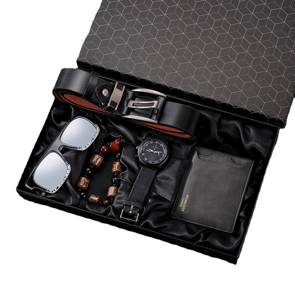 Men's Watch Set 5-piece Set Quartz Watch chicpolly