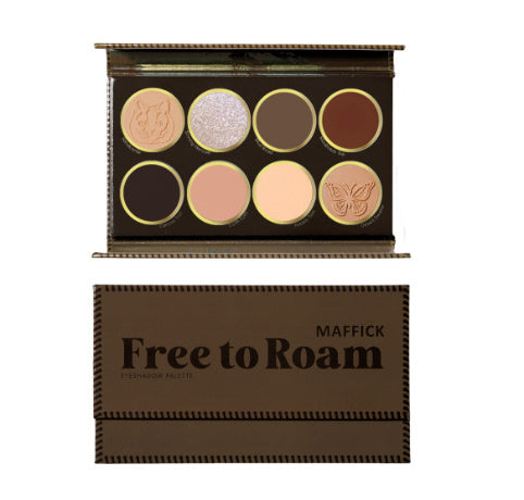 Makeup Free Roaming 8 Colors Eye Shadow Plate Matte chicpolly