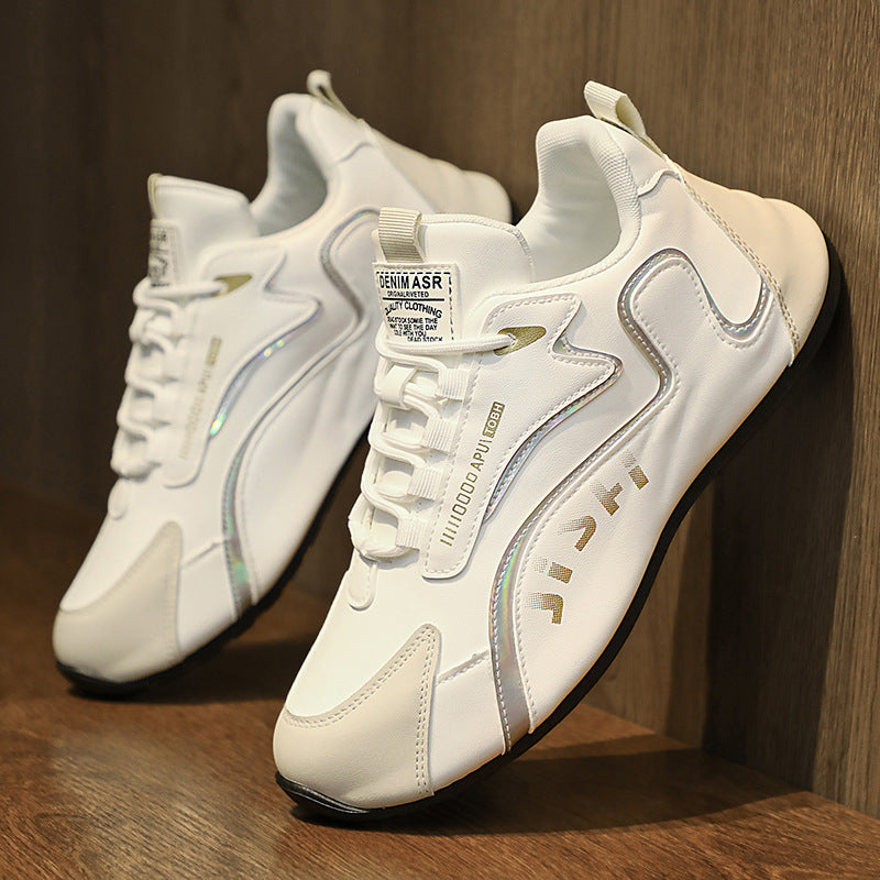 Fashion Colorblock Lace-up Sneakers For Men Breathable Low-top Dad Shoes Running Walking Sports Shoes chicpolly