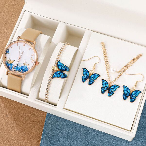 Fashion Butterfly Women's Belt Watch chicpolly