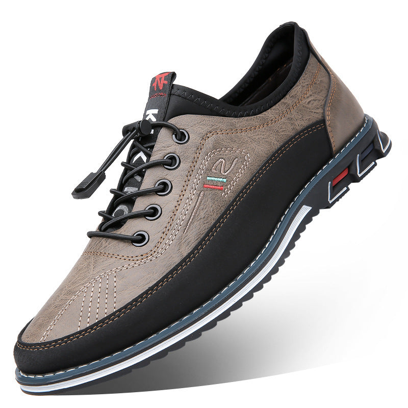Genuine Leather Sports Comfortable And Non-slip Waterproof Leather Shoes Men's chicpolly