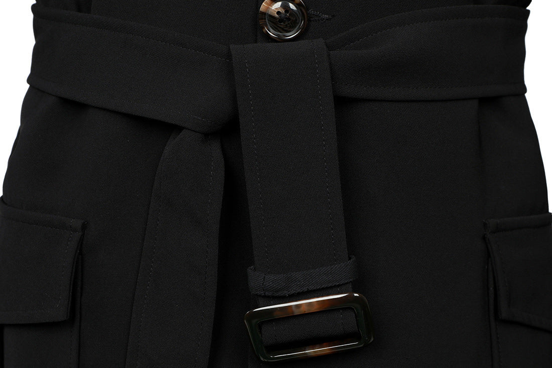 Men's Hunting Clothes Medium Length Men's Casual Suit Trench Coat chicpolly