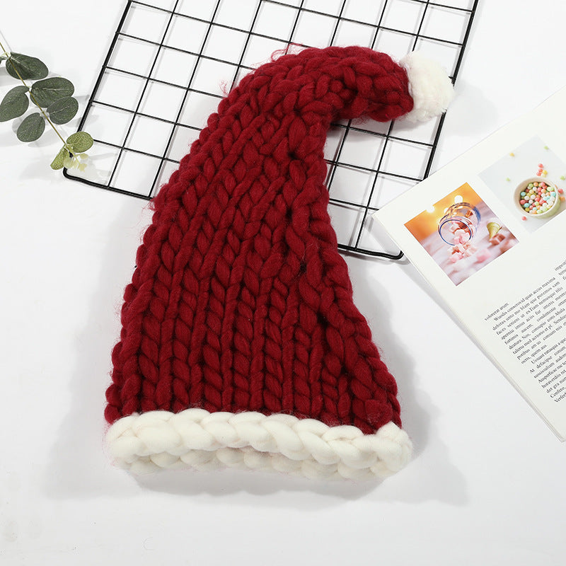 Christmas Plush Hat With Pompom Cute chicpolly