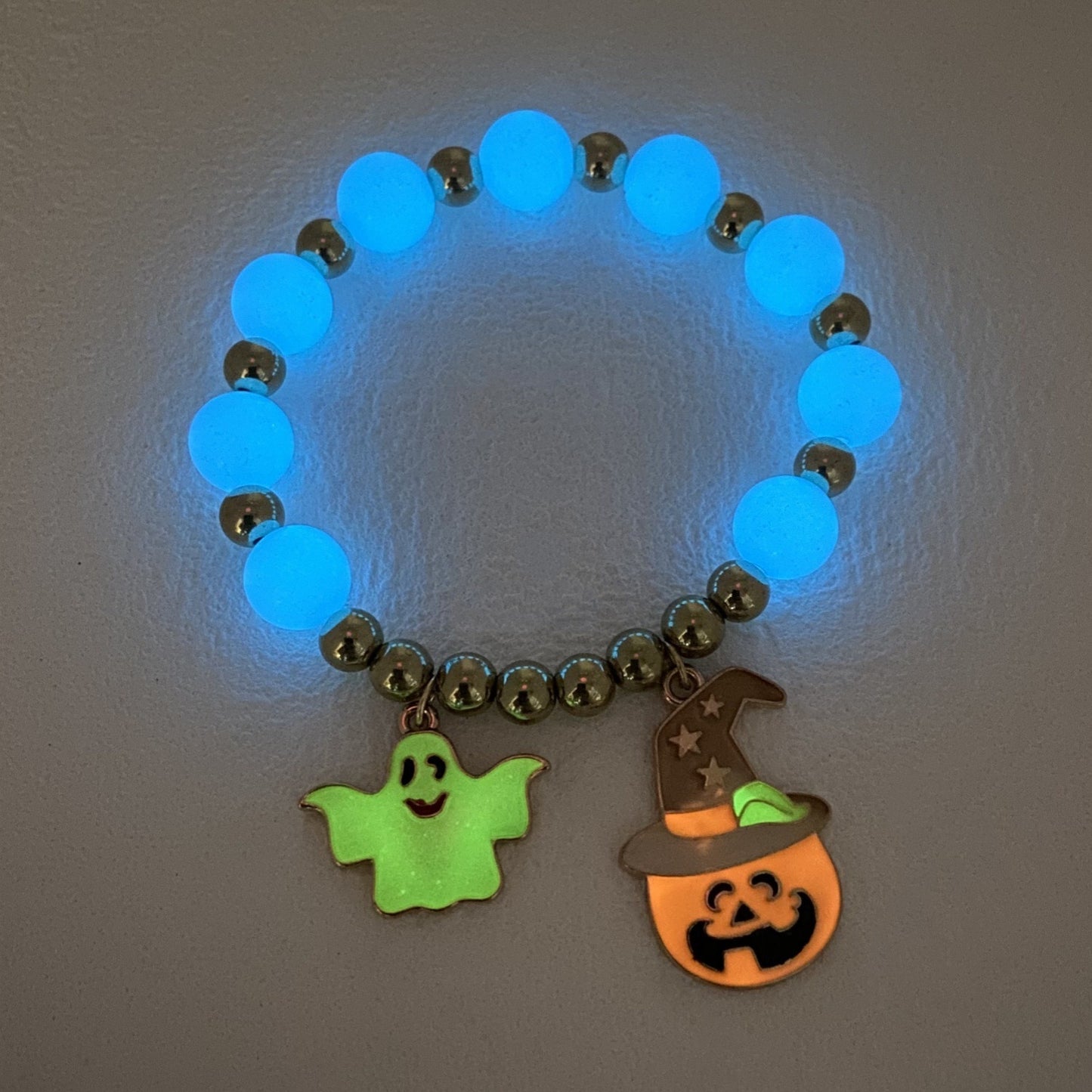 Halloween Bracelet Pumpkin Head Ghost Luminous Bracelet chicpolly