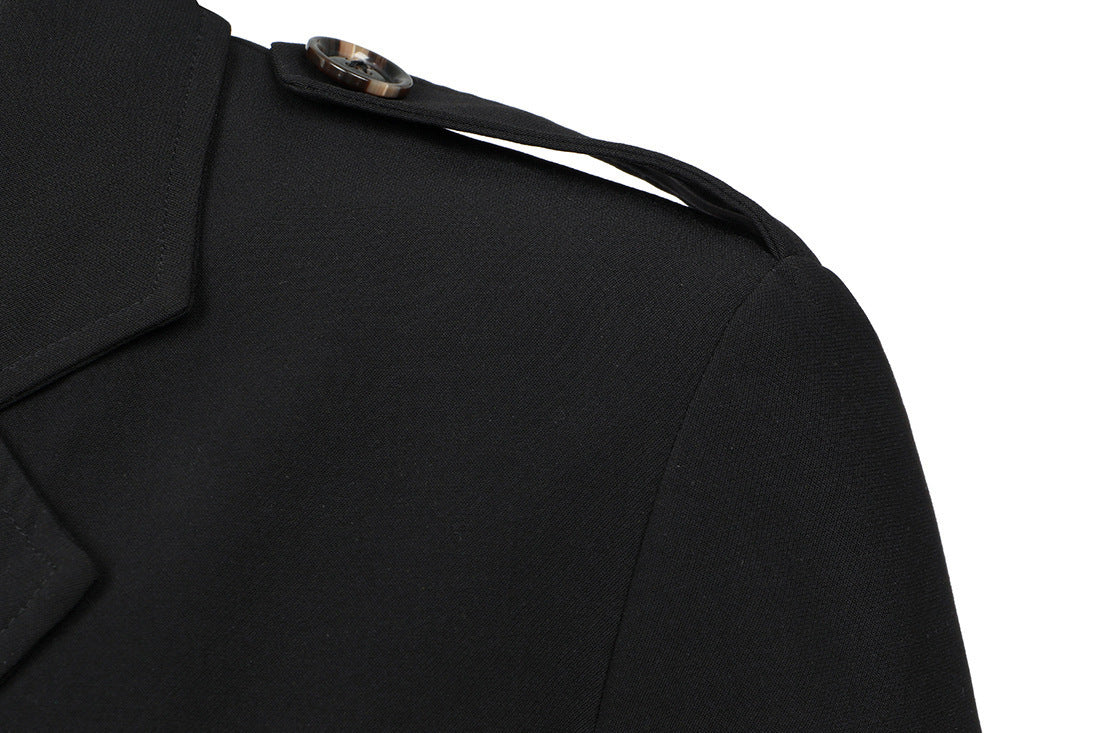 Men's Hunting Clothes Medium Length Men's Casual Suit Trench Coat chicpolly