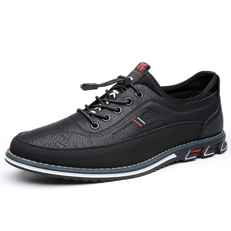 Genuine Leather Sports Comfortable And Non-slip Waterproof Leather Shoes Men's chicpolly