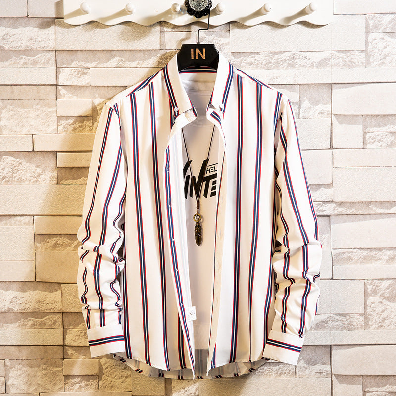 Men's Casual Striped Fashion Shirts Shirts Teens chicpolly