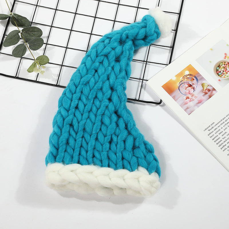 Christmas Plush Hat With Pompom Cute chicpolly