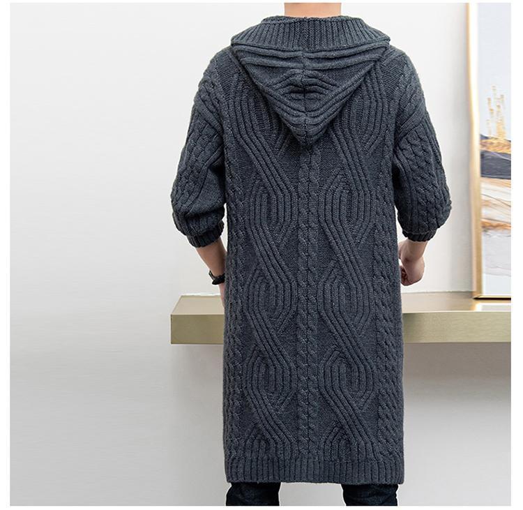 Loose Korean Men's Warm Jacket Knitted Cardigan Fashion chicpolly