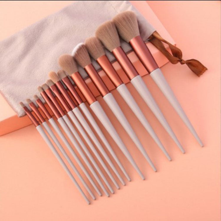 13Pcs Makeup Brush Set Make Up Concealer Brush Blush Powder Brush Eye Shadow Highlighter Foundation Brush Cosmetic Beauty Tools chicpolly