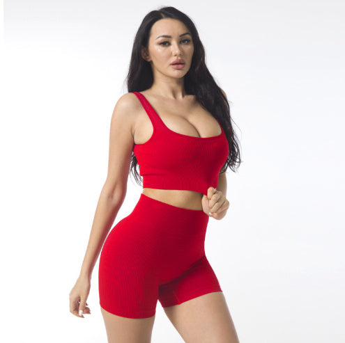 Women's High Waist Hip Lift Fitness Suit Running Sports Suit chicpolly