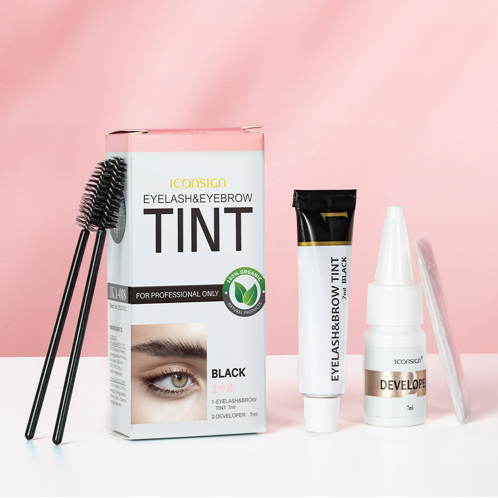 ICONSIGN Eyelash Eyebrow Dye Tint Kit Brow Lamination Mascara Lift Tinting Tattoo Dye Eyes Makeup Tools chicpolly