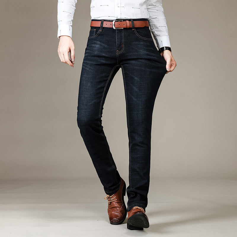 Men's Stretch Slim Straight Business Casual Jeans chicpolly