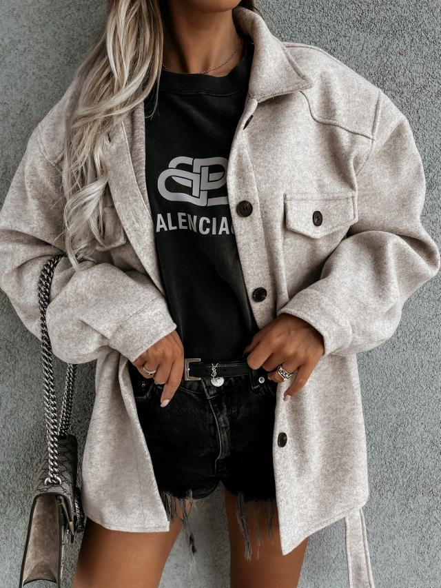 Fashionable Lace-up Small Fragrant Jacket With Pockets chicpolly