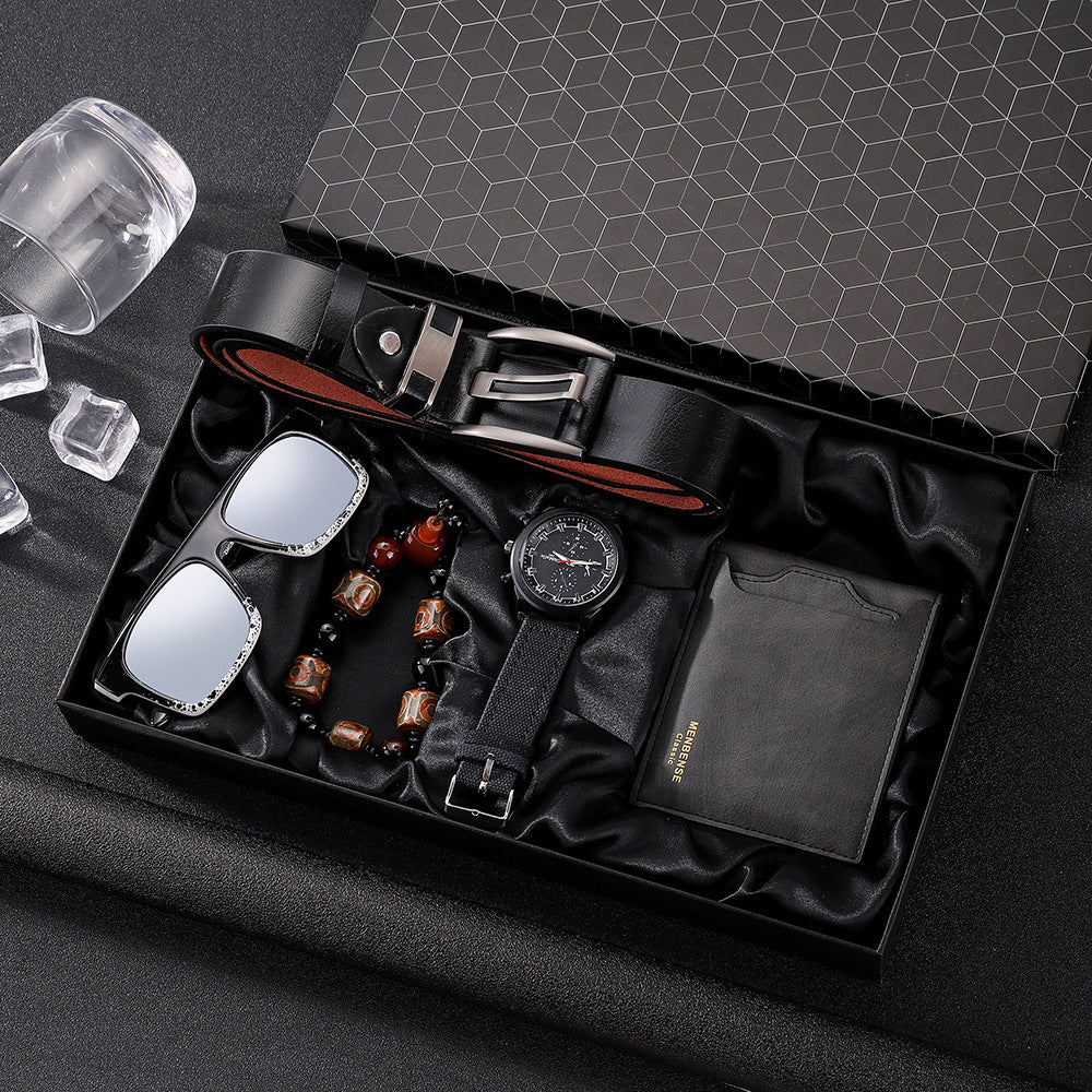Men's Watch Set 5-piece Set Quartz Watch chicpolly