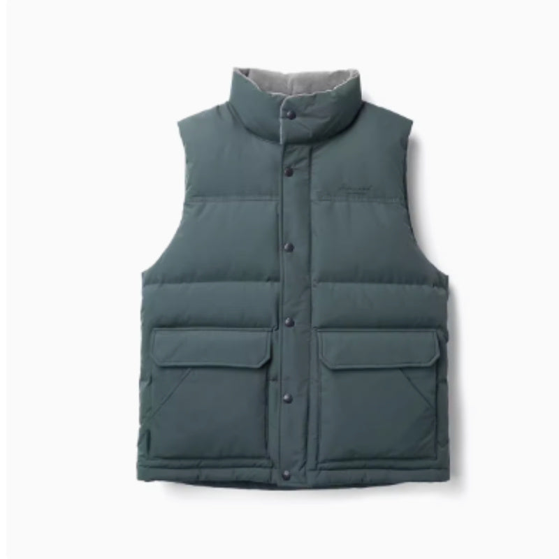 White Duck Down Three-proof Vest Down Jacket Coat For Men chicpolly