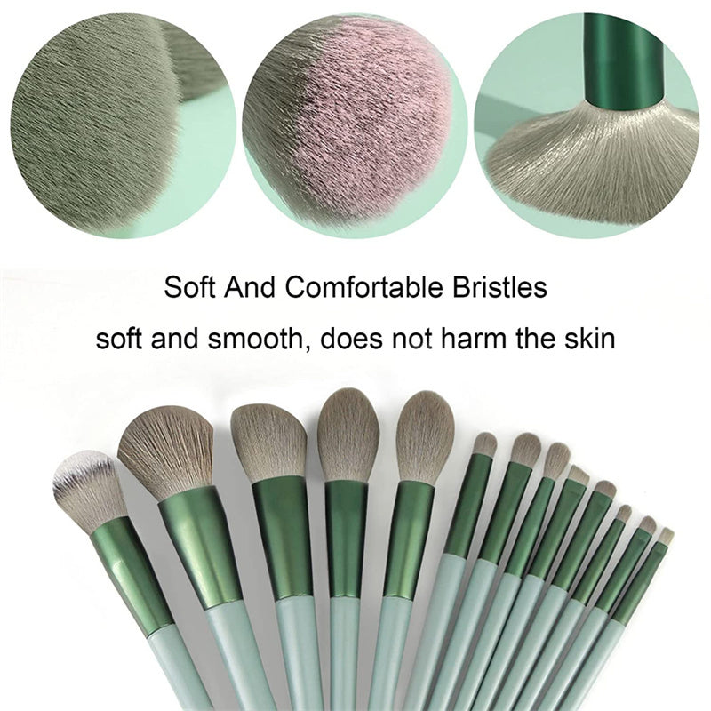 13Pcs Makeup Brush Set Make Up Concealer Brush Blush Powder Brush Eye Shadow Highlighter Foundation Brush Cosmetic Beauty Tools chicpolly