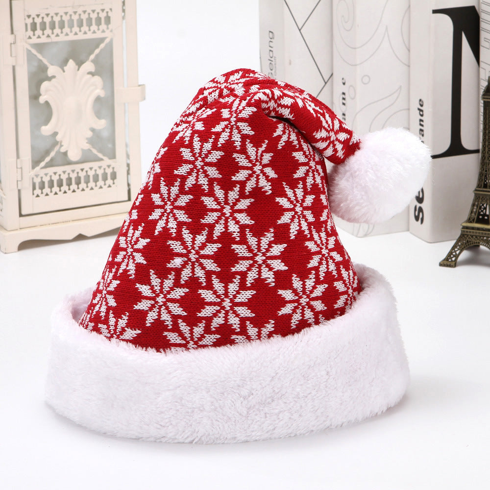 Christmas Hat Snowflake Deer Knitted Wool chicpolly