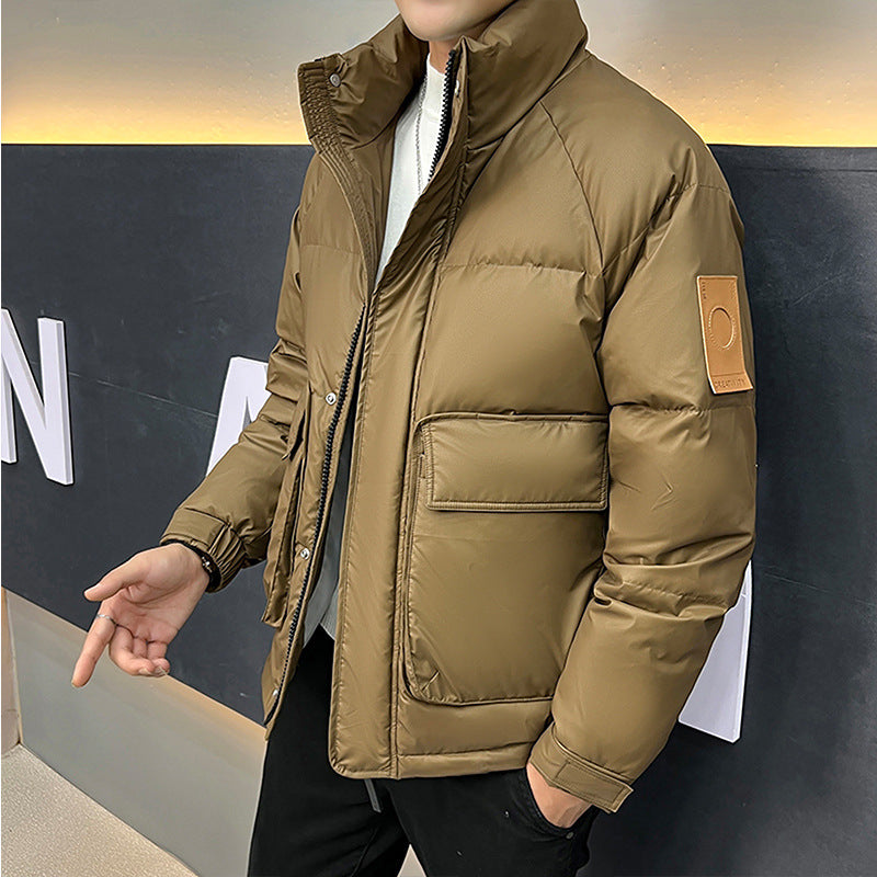 Men's Stand-up Collar Down Jacket Coat chicpolly