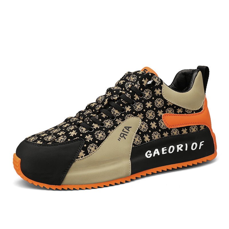 Bag Raise The Bottom Flower Cloth Casual Shoes Men chicpolly