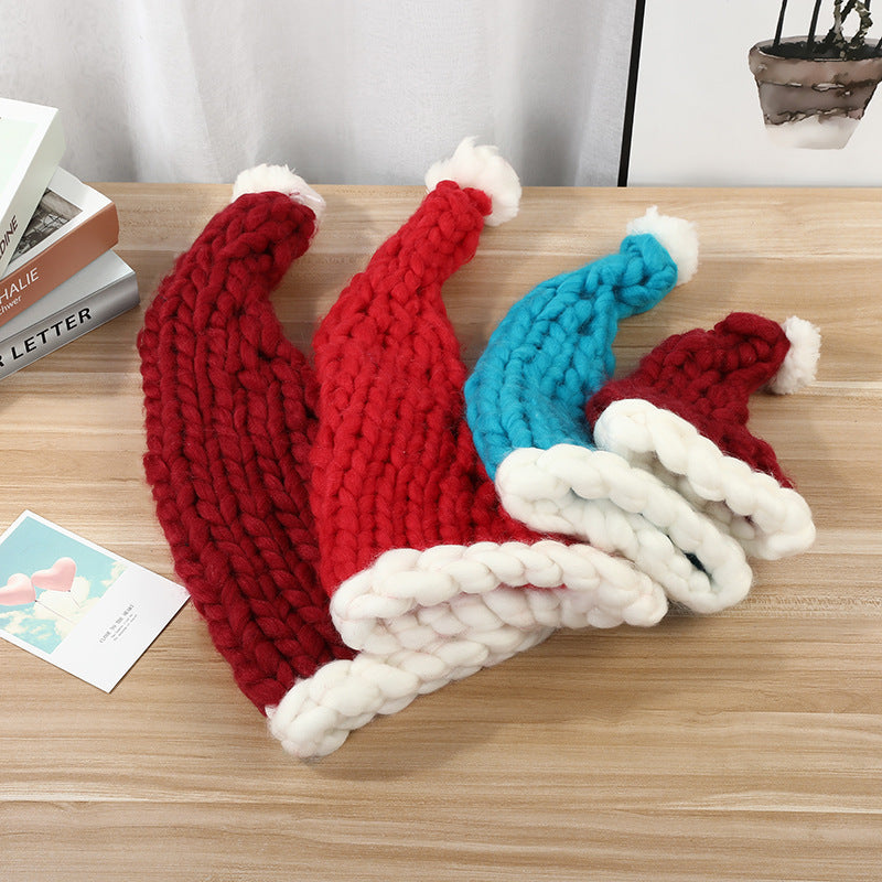 Christmas Plush Hat With Pompom Cute chicpolly