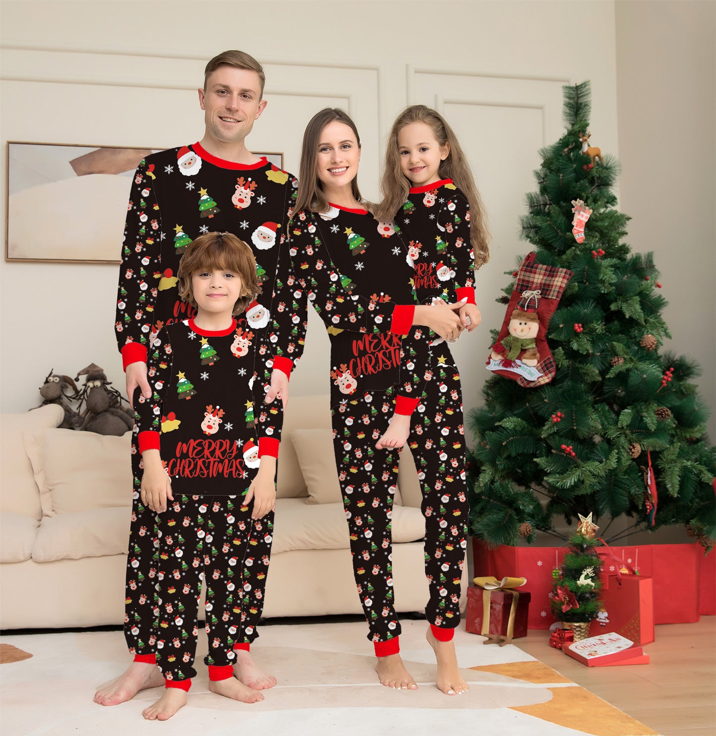 Christmas Family Matching Pajamas Set Sleepwear chicpolly