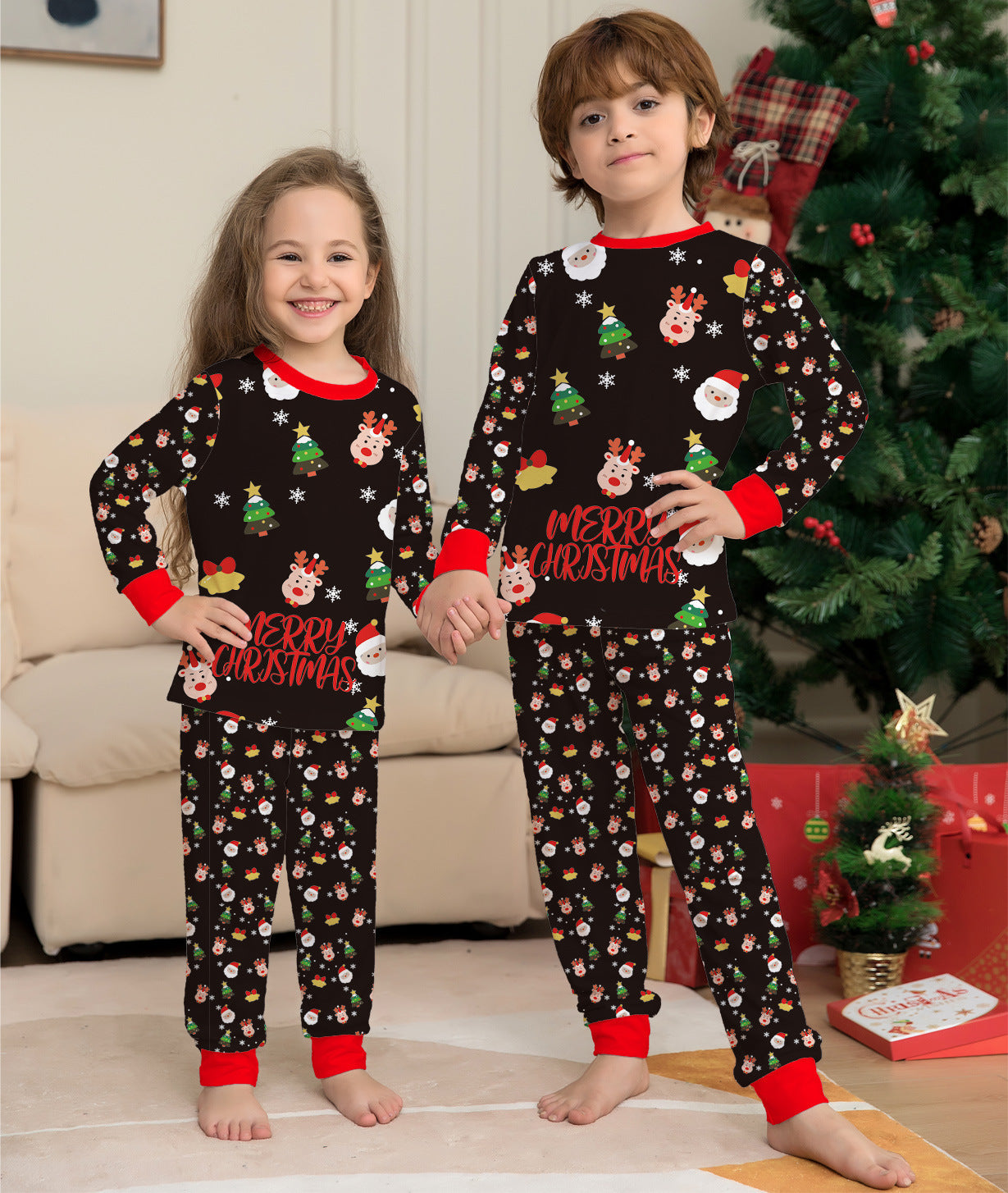 Christmas Family Matching Pajamas Set Sleepwear chicpolly