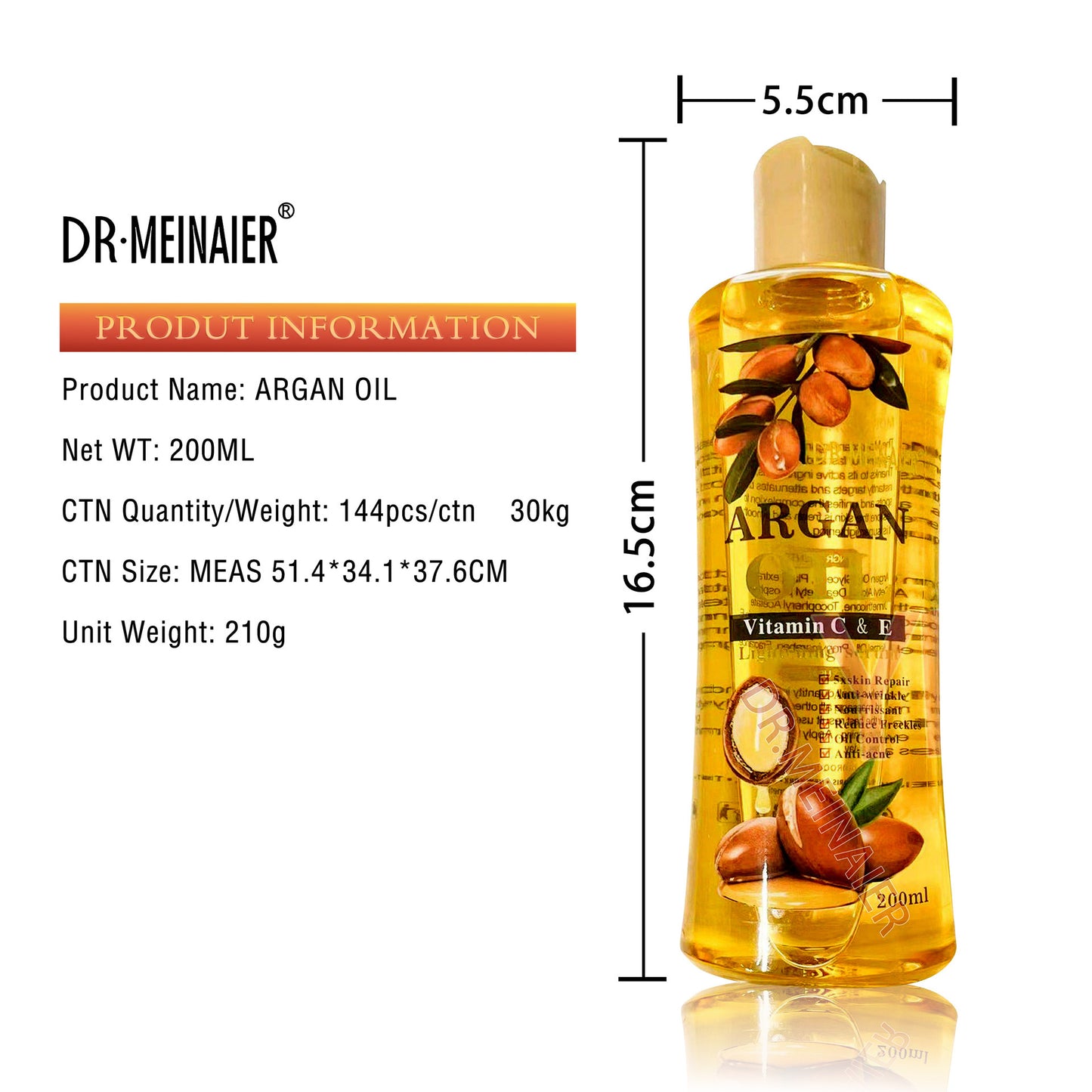 Argan Oil Facial Body Moisturizing Skin Care Soothing Oil chicpolly