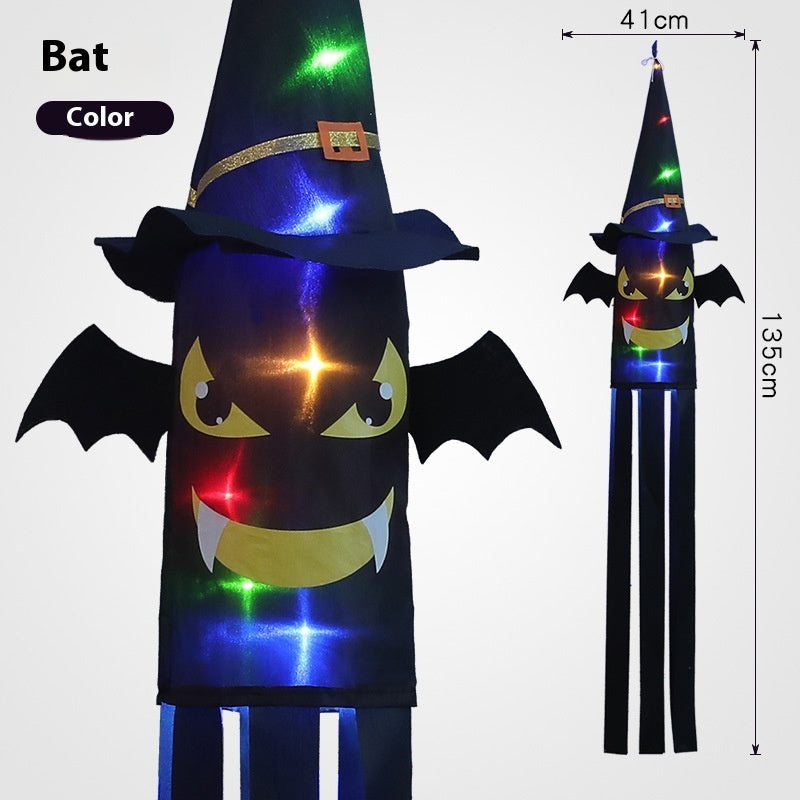 Halloween Hat LED Ghost Lighting Chain Ghost Festival Party Decoration chicpolly