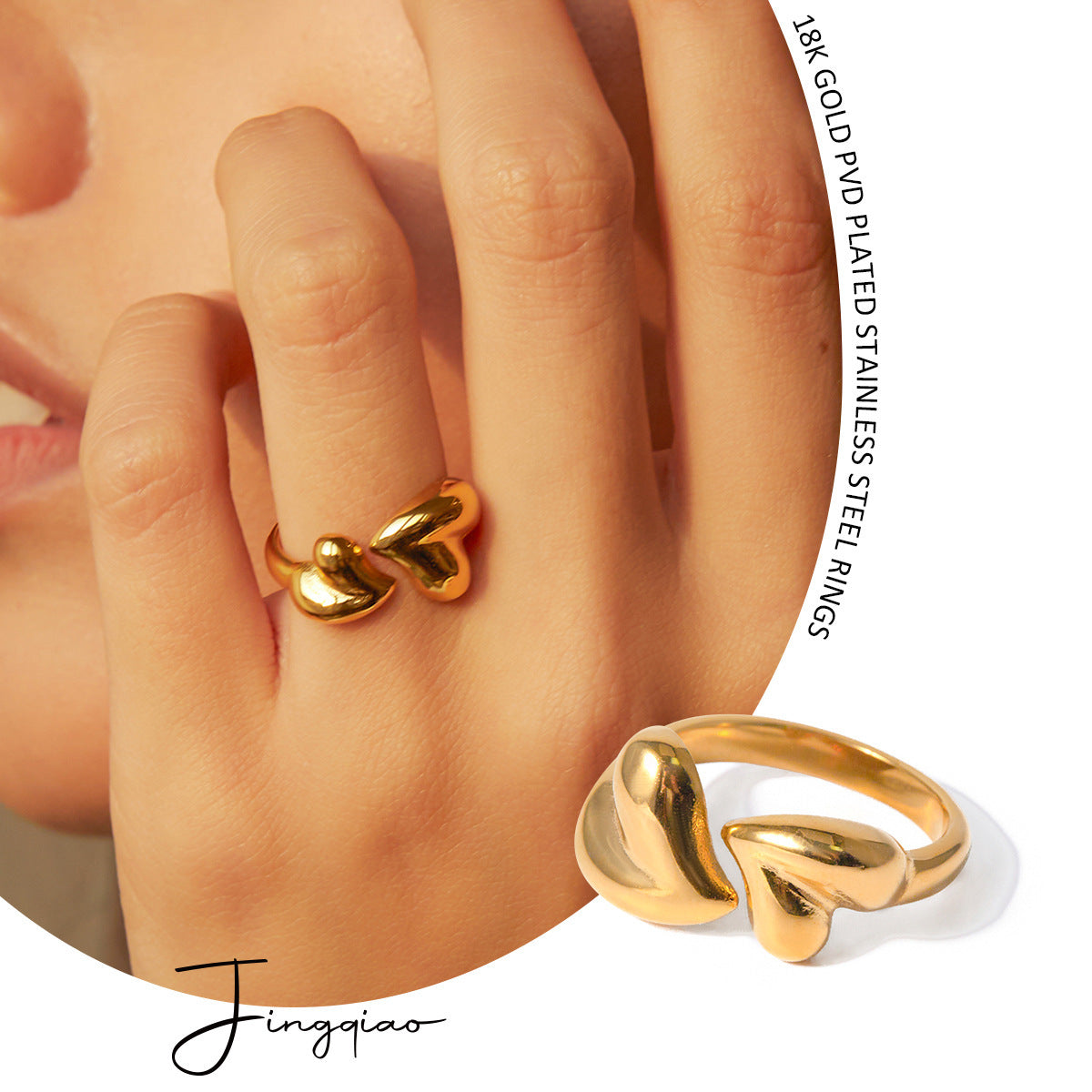 Stainless Heart Shape For Women chicpolly