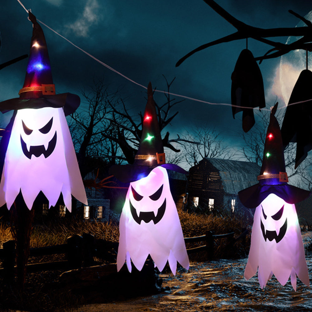 Halloween Holiday Decoration Lanterns Cloth Art Ghost Halloween String Lights chicpolly